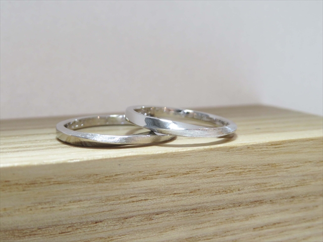 三重県四日市市　ＴさんＡさんの手作り指輪