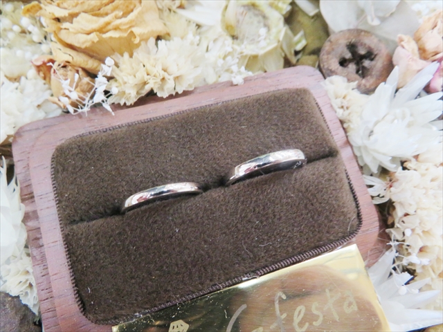 静岡県浜松市　Ｒさん・Ａさんの手作り指輪