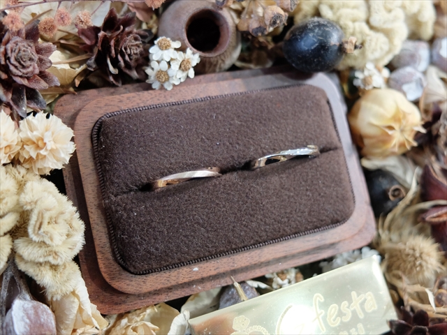 手作り指輪制作事例 愛知県長久手市　Rさん・Kさん