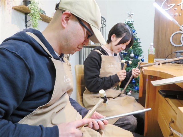 静岡県浜松市　Ｋさん・Ｈさんの指輪のワックス