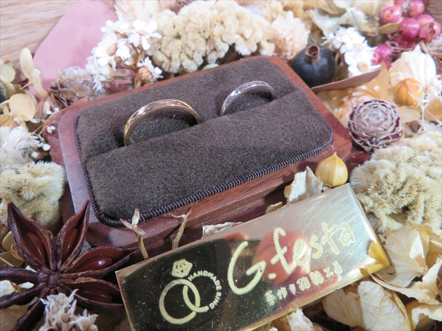 手作り指輪制作事例 0岐阜県多治見市　Ｎさん・Ｓさん