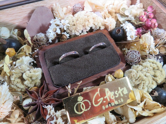 手作り指輪制作事例 岐阜県土岐市　Ｙさん・Ａさん