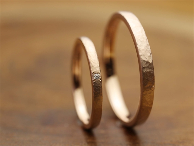 手作り指輪制作事例 静岡県周智郡　Ｙさん・Ｃさん
