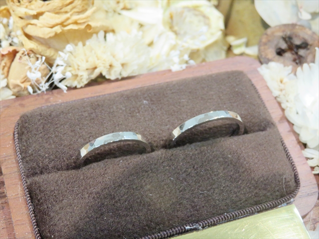 手作り指輪制作事例 静岡県御前崎市　Ｎさん・Ｅさん