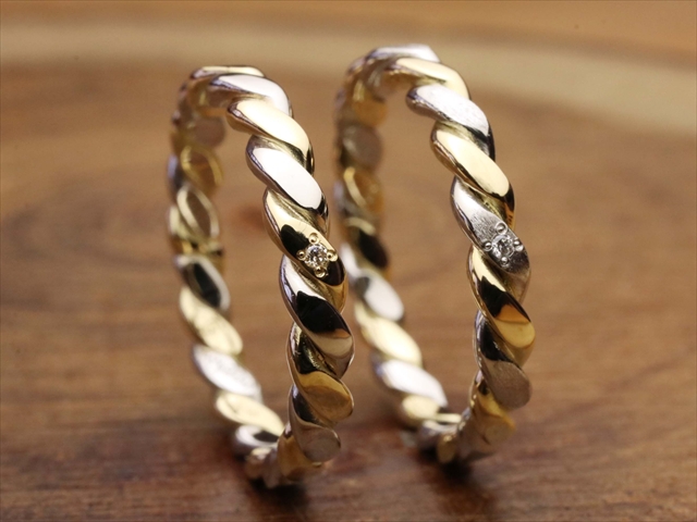 長野県岡谷市　Tさん・Cさんの手作り指輪