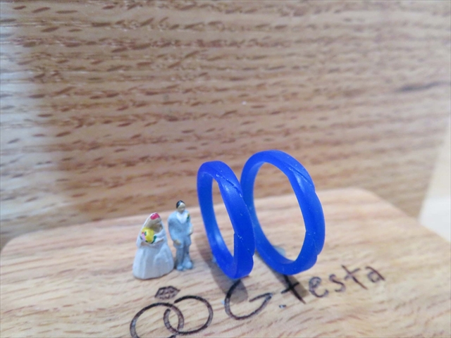 岐阜県各務原市　Aさん・Hさんの指輪のワックス