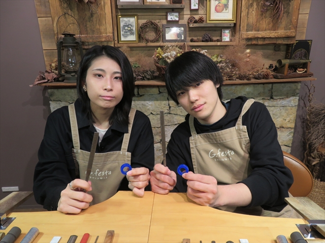 指輪を手作りした先輩カップル 岐阜県瑞穂市　Rさん・Rさん