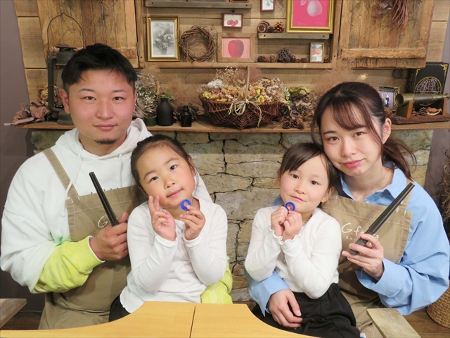 指輪を手作りした先輩カップル 岐阜県関市　Kさん・Aさん