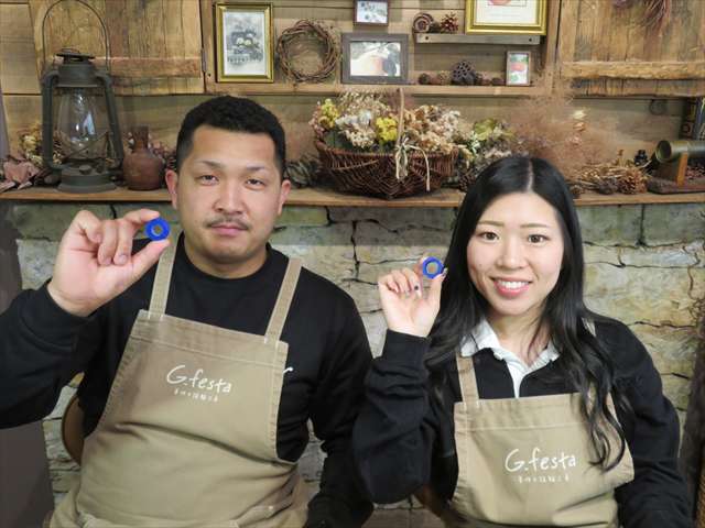 指輪を手作りした先輩カップル 岐阜県羽島市　Ｓさん・Ｍさん