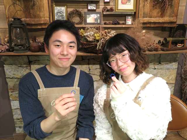 指輪を手作りした先輩カップル 岐阜県瑞穂市　Ｒさん・Ｉさん