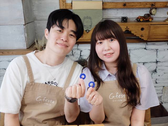 指輪を手作りした先輩カップル 愛知県長久手市　Kさん・Sさん