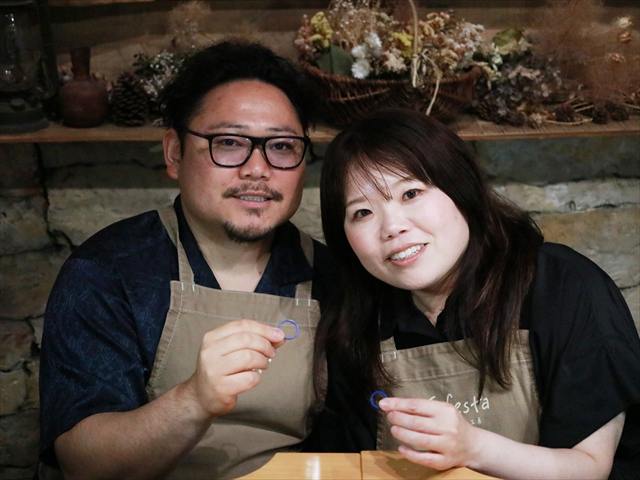 指輪を手作りした先輩カップル 岐阜県可児市　Sさん・Yさん