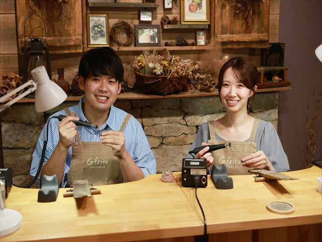 指輪を手作りした先輩カップル 岐阜県岐阜市　Sさん・Mさん