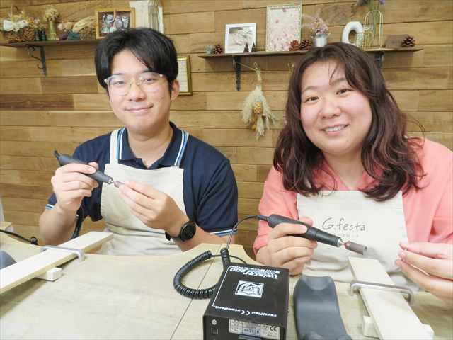 指輪を手作りした先輩カップル 三重県いなべ市　Rさん・Nさん