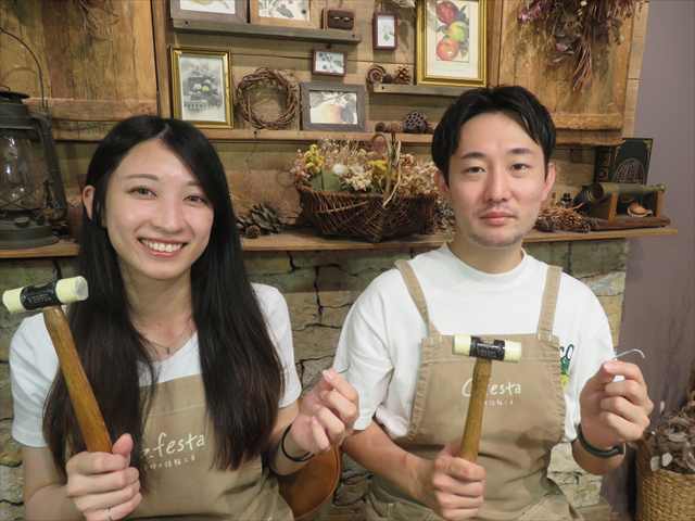 指輪を手作りした先輩カップル 岐阜県高山市　Tさん・Aさん