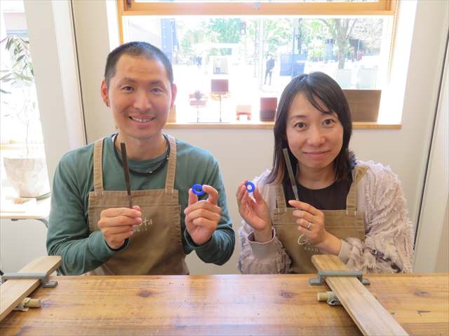 指輪を手作りした先輩カップル 岐阜県可児市　Rさん・Aさん