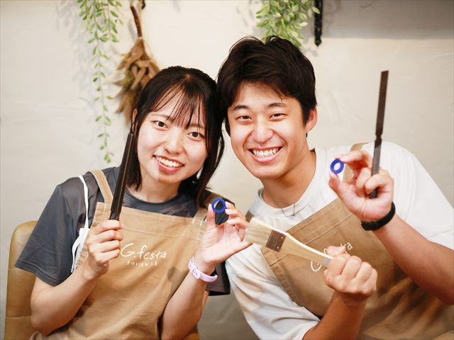 指輪を手作りした先輩カップル 静岡県浜松市　Ｓさん・Ａさん