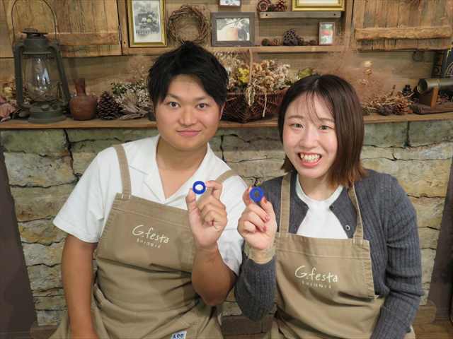 指輪を手作りした先輩カップル 岐阜県各務原市　Ｍさん・Ｍさん