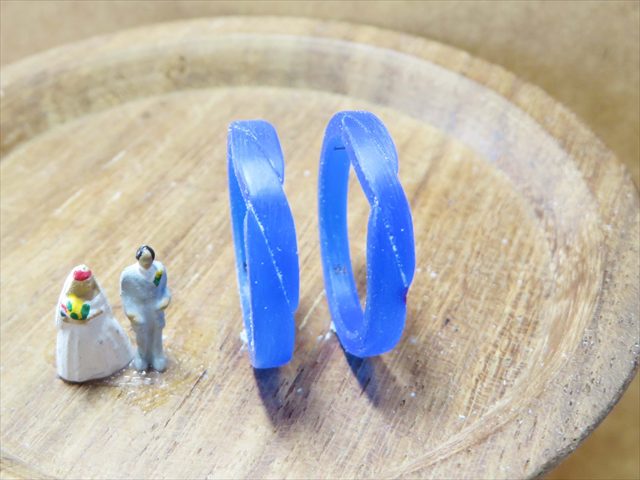 三重県津市　Ｅさん・Ｈさんの指輪のワックス