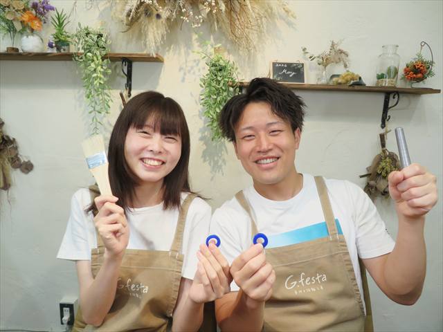 指輪を手作りした先輩カップル 静岡県浜松市　Ｔさん・Ｍさん