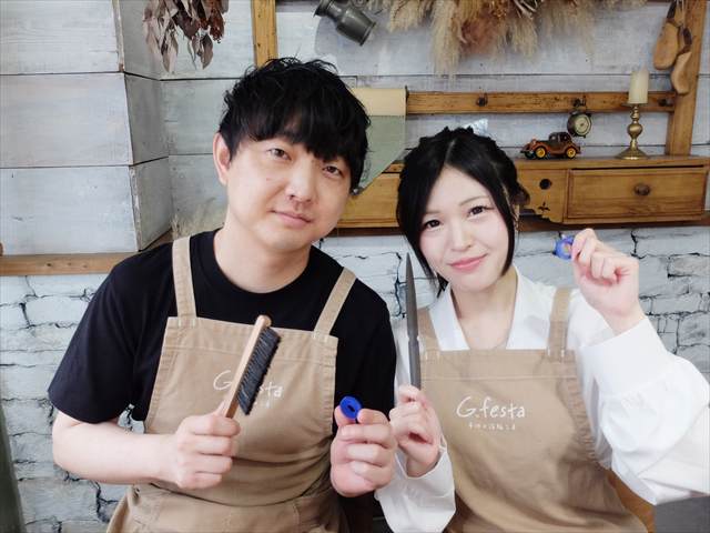 指輪を手作りした先輩カップル 愛知県名古屋市　Ａさん・Ｈさん