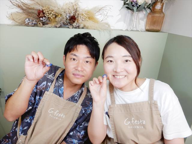 指輪を手作りした先輩カップル 愛知県長久手市　Ｋさん・Ｋさん