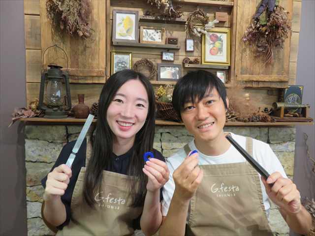 指輪を手作りした先輩カップル 三重県鈴鹿市　Ｙさん・Ｙさん
