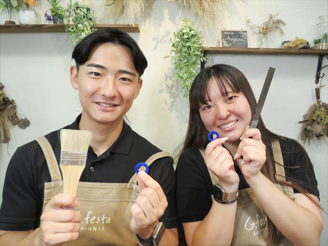 指輪を手作りした先輩カップル 静岡県浜松市　Ｎさん・Ｓさん